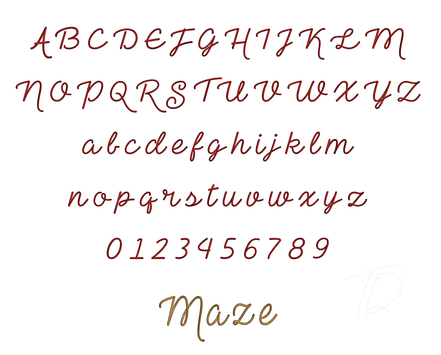 Amazing 3D puff embroidery digital font. Embroidery font in 3D puff foam. BX format