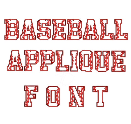 Baseball App embroidery digital font. Machine embroidery alphabet applique. BX format