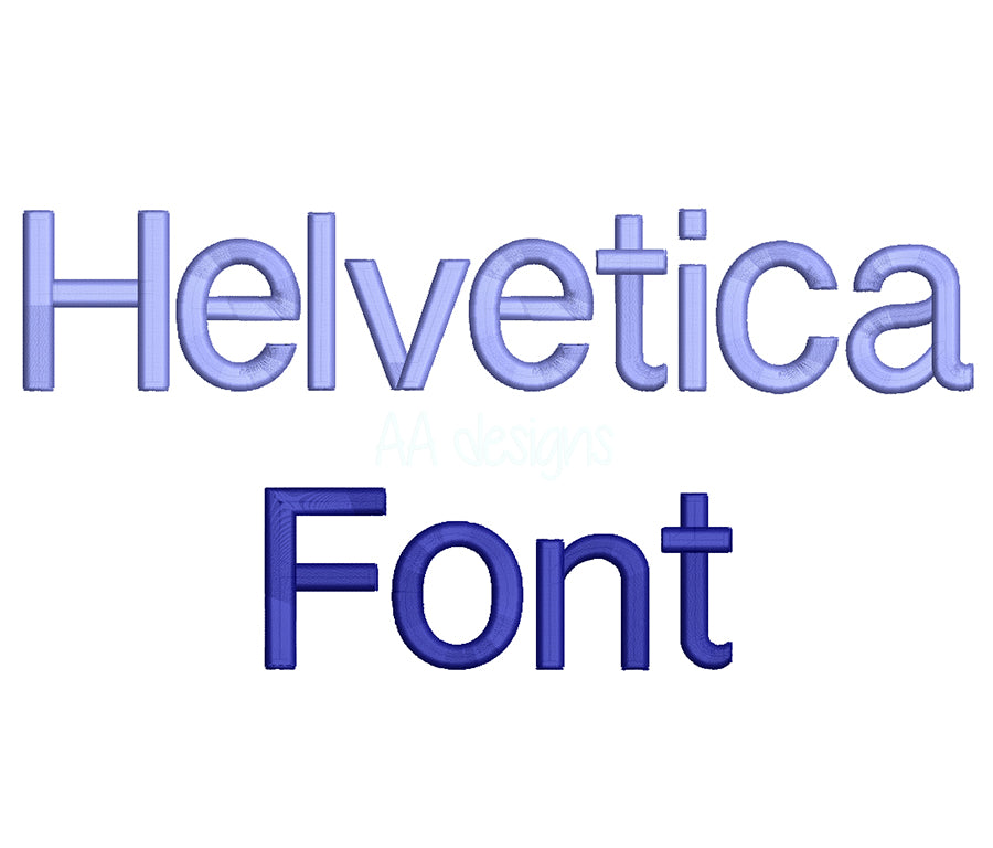 Helvetica 3D puff embroidery digital font. Machine embroidery alphabet with 3D foam. BX fomat