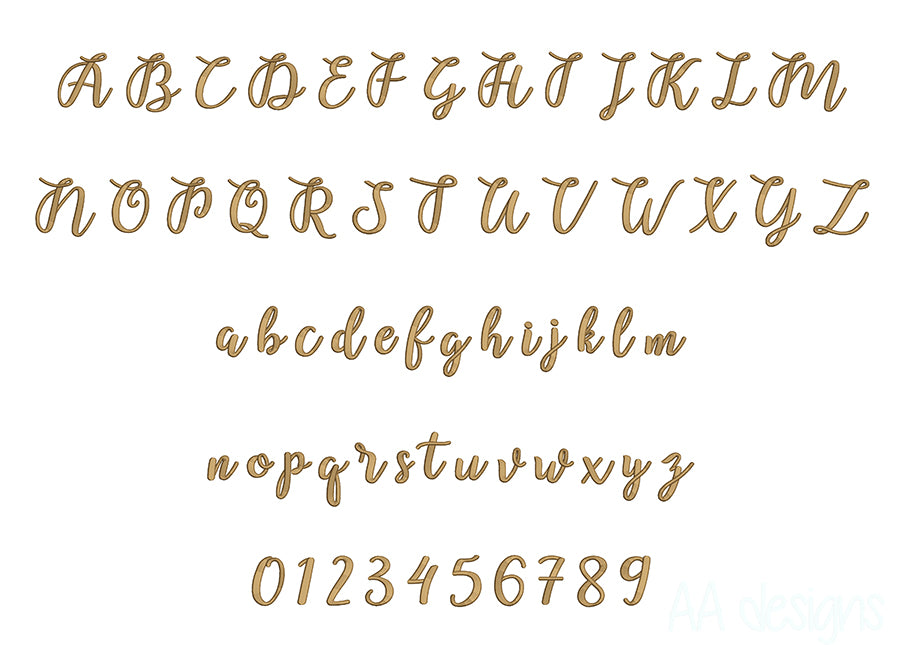 Chalala 3D puff embroidery digital font. Embroidery alphabet with 3D puff foam. BX format