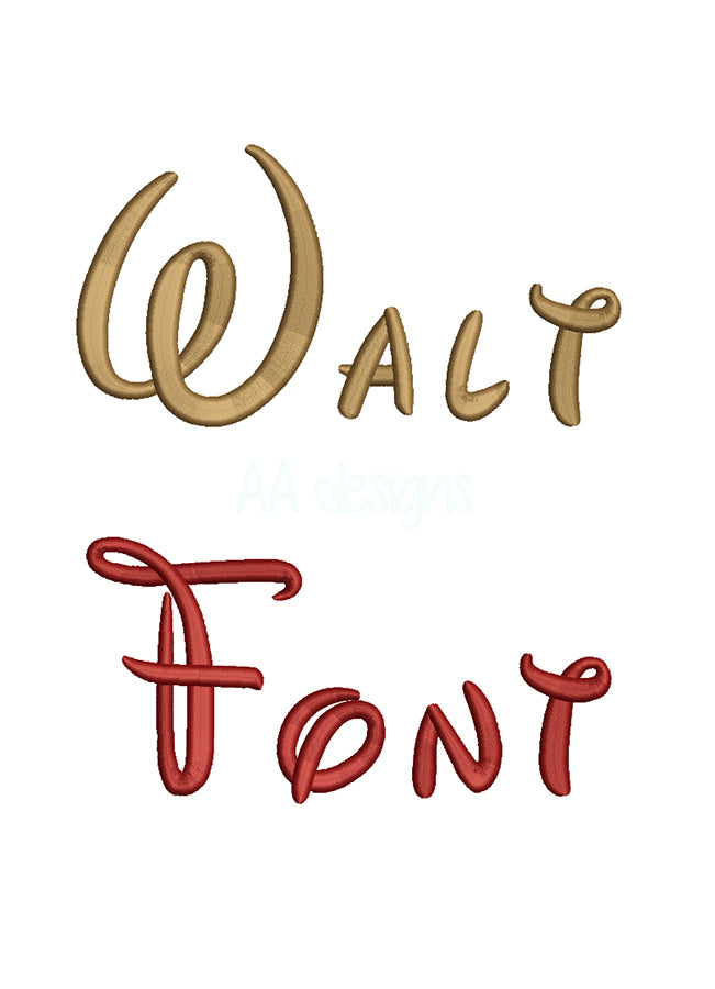 Walt Disney 3D puff embroidery digital font. Machine embroidery alphabet with foam. BX format